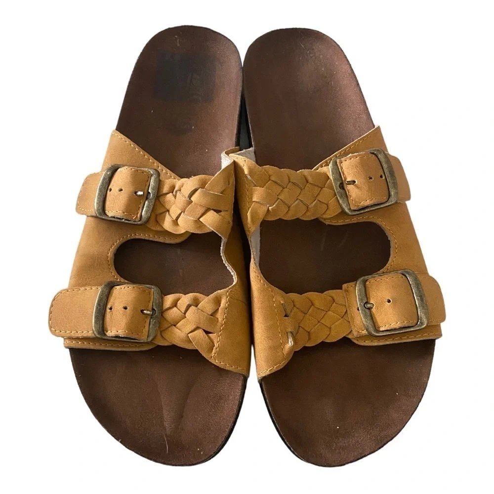 Cliffs White Mountain‎ Genesis Womens Braided Buckle Straps Sandals ❤️ 10